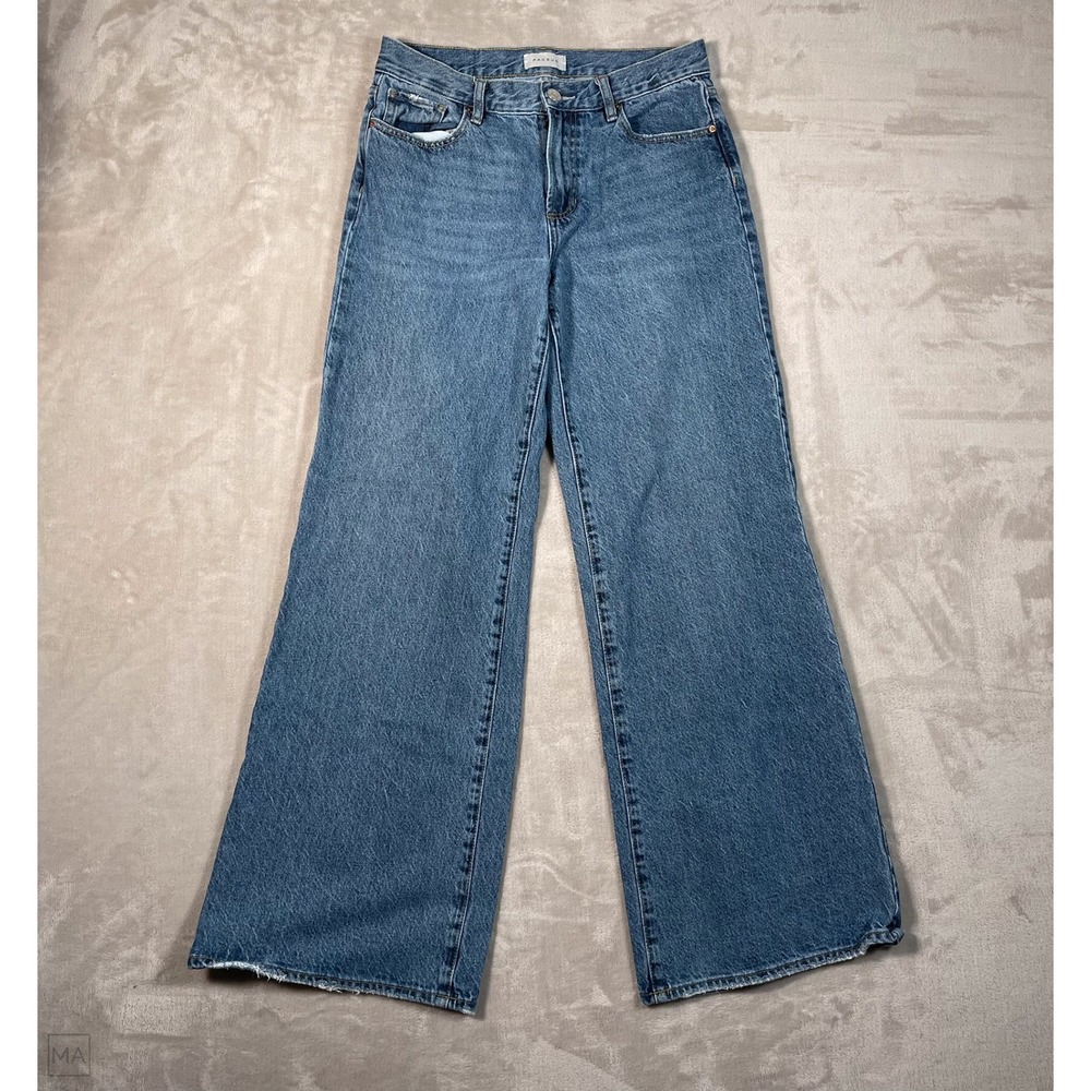Pacsun Women's Jeans Lena Baggy Denim Casual Wide Leg Relaxed 25 Blue